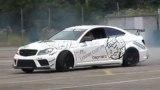 C 63 AMG Coupe Black Series烧胎漂移